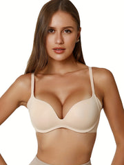 Seamless Push Up Bra Comfy High Stretch Thin Cup Bra