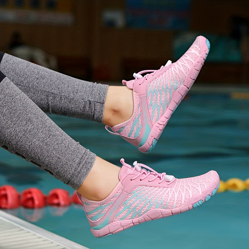 Women's Lightweight Water Shoes Lace Up Barefoot Outdoor Sports Shoes