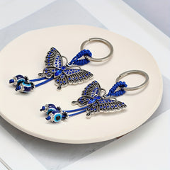 Butterfly Metal Keychain Bag Purse Backpack Pendant