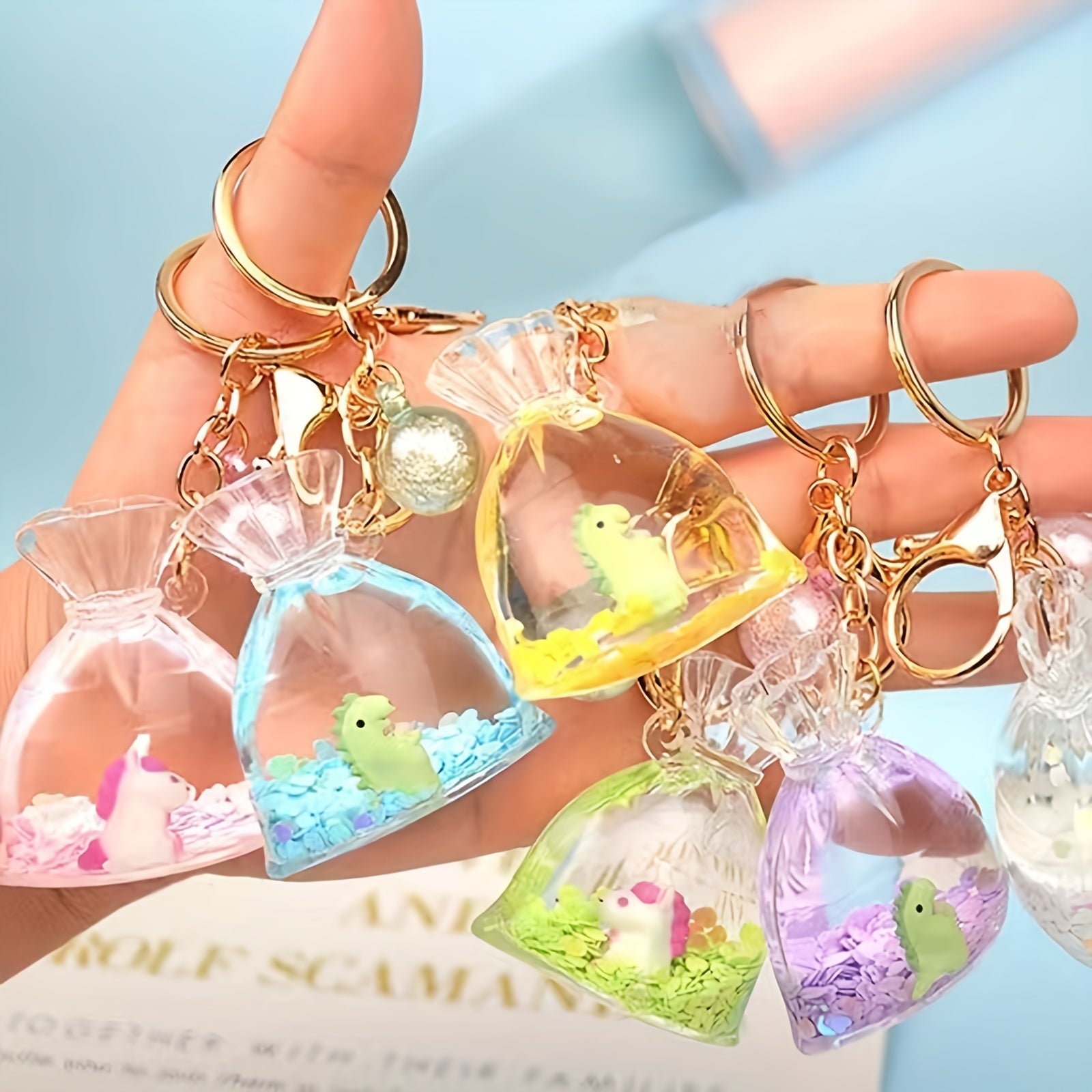 Quicksand Epoxy Resin Silicone Mold for Keychain Pendant DIY Jewelry