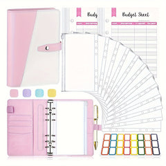 A6 Budget Binder Money Saving Book with Pockets & Stickers