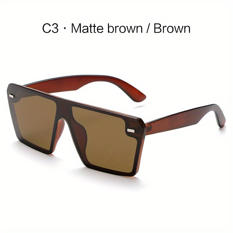 Men Square Frame Sunglasses UV Protection