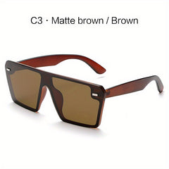Men Square Frame Sunglasses UV Protection