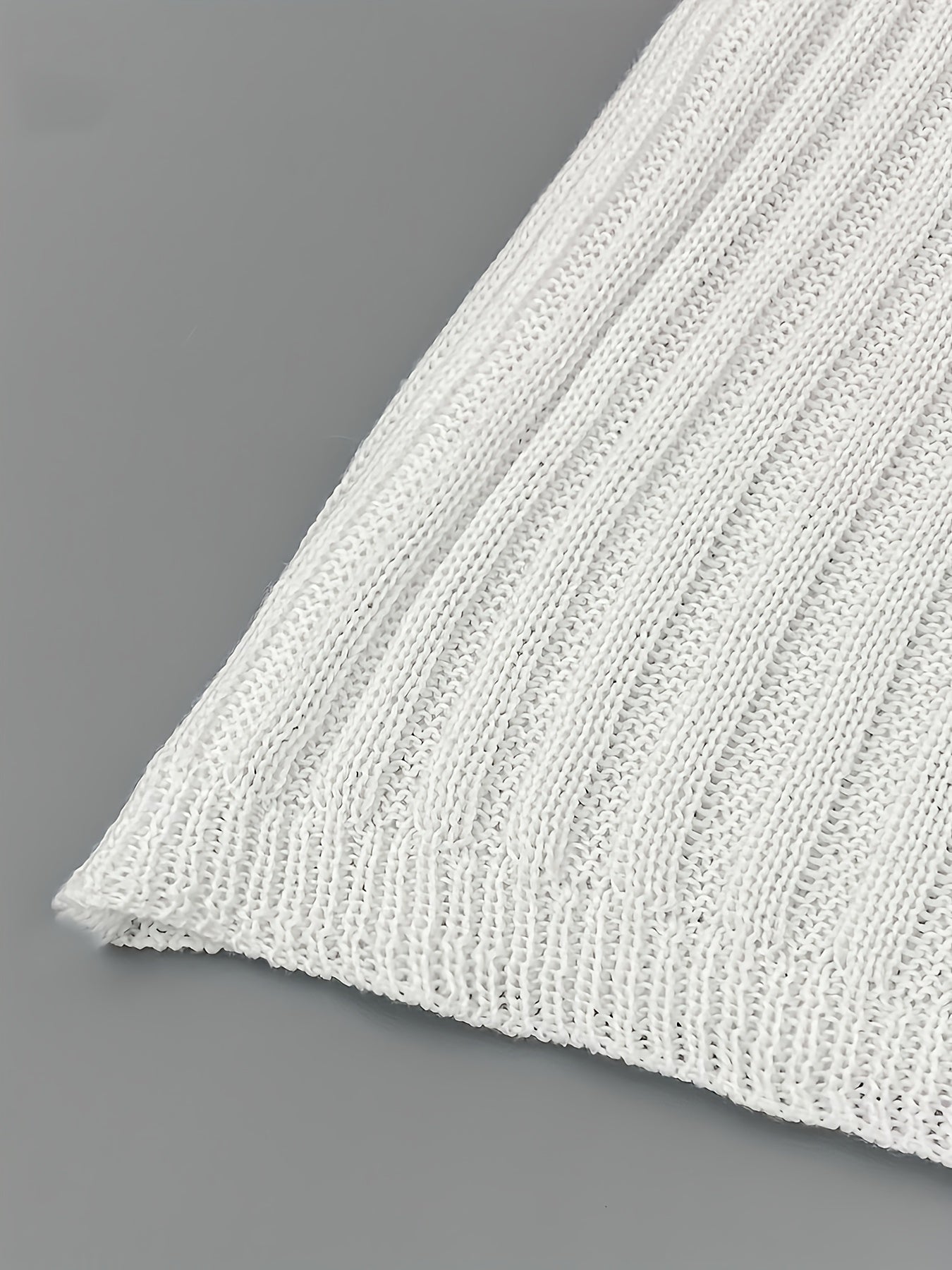V Neck Ribbed Knitted Top Sleeveless Slim Top