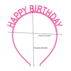 6pcs Colorful Candy Birthday Headbands For Kids