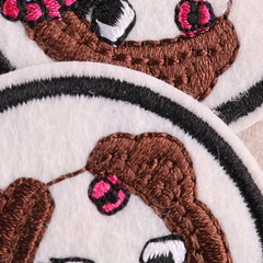 3pcs Embroidery Stroke Beauty Patches For Girls DIY Ironing