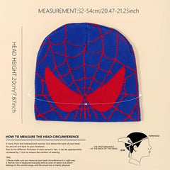 Y2K Spider Web Jacquard Beanie Unisex Hip Hop Knit Hat
