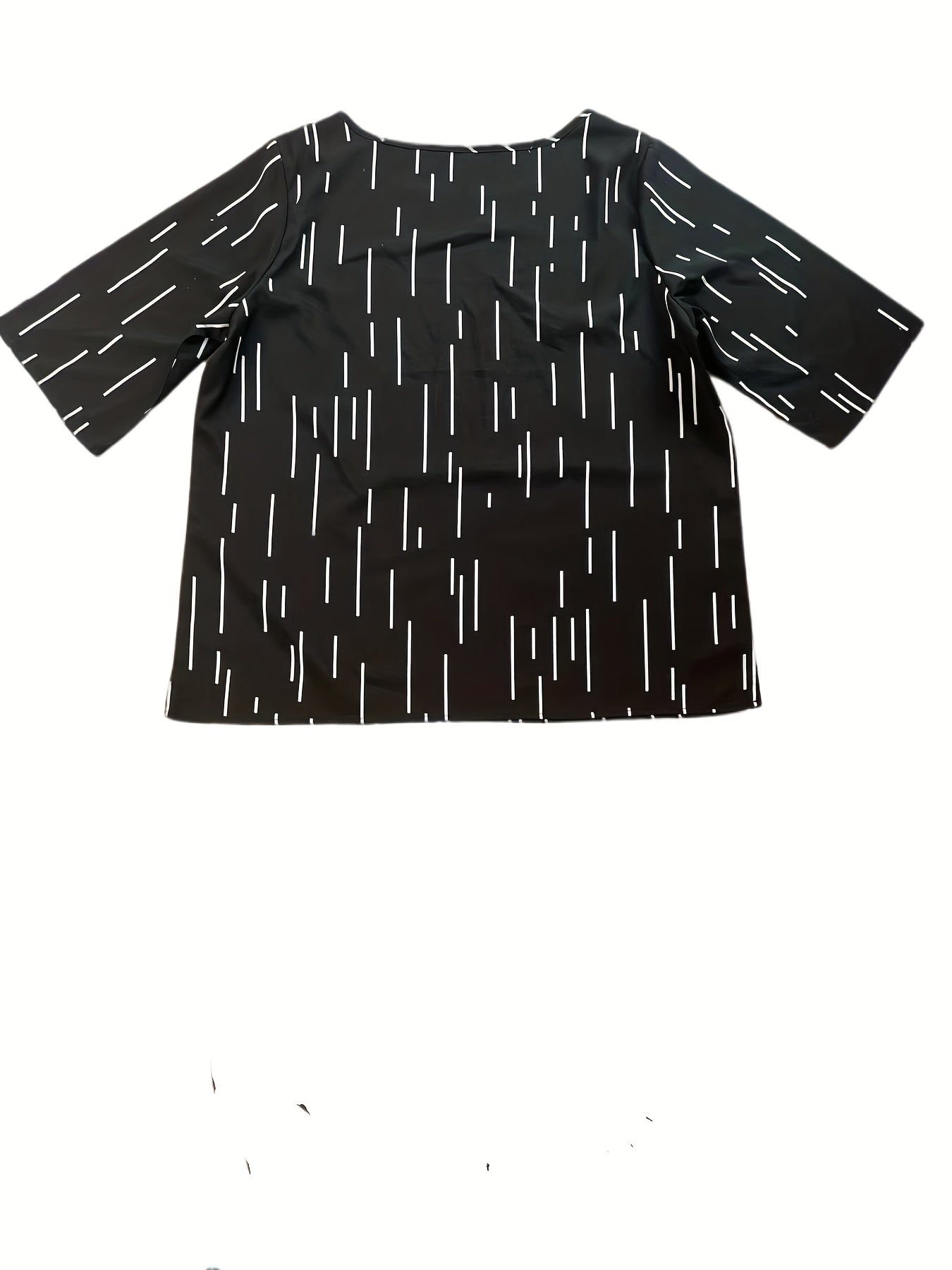 Plus Size Casual 2 Piece Set Random Print Loose Top & Pants Outfit