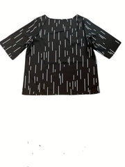 Plus Size Casual 2 Piece Set Random Print Loose Top & Pants Outfit