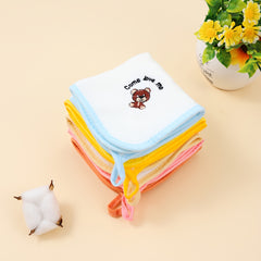6pcs Cartoon Kids Towel Soft Comfortable Square Towel for Cleaning Stains