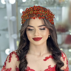 Rhinestone Bridal Headpiece Resin Hair Accessory for Weddings