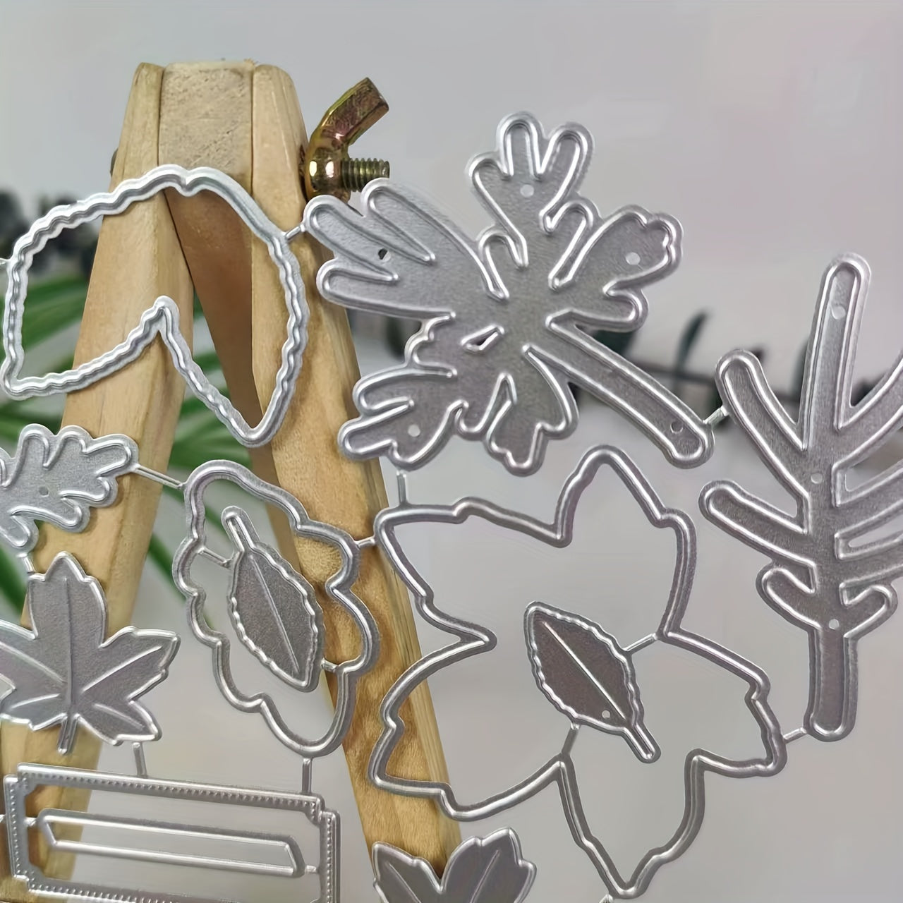 Leaf Metal Cutting Dies And Stamps Set For Scrapbooking Card Paper Craft