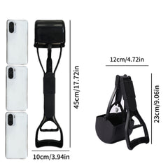 Foldable Dog Poop Scooper Long Handle Waste Picker for Outdoor Walking