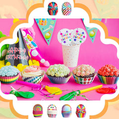 200pcs Cupcake Liners Baking Cups Birthday Party Decor