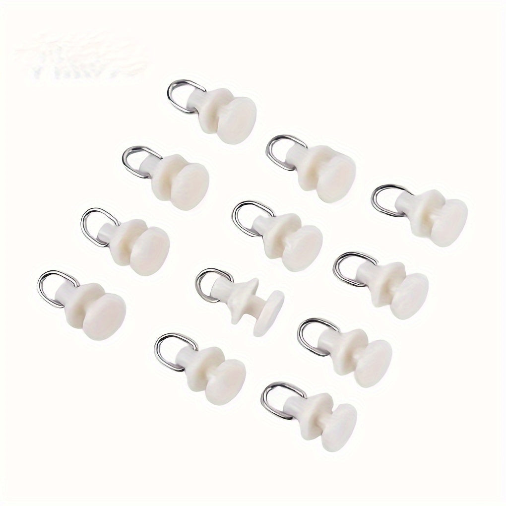 100pcs Curtain Track Gliders Roller Hooks Accessories