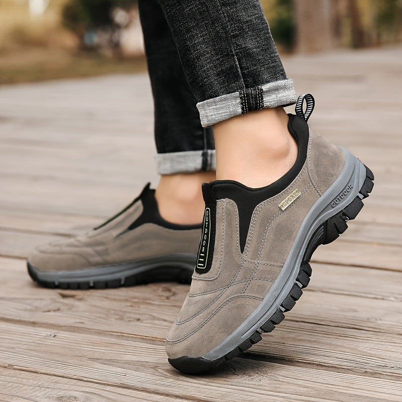 Men's Lightweight Slip On Hiking Shoes Non Slip Outdoor
