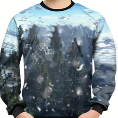Teens 3D Snowy Jungle Print Sweatshirt Kids Pullover Street Wear