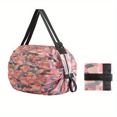 Large Capacity Foldable Grocery Bag Shoulder Bag Travel Storage Shopping Bag