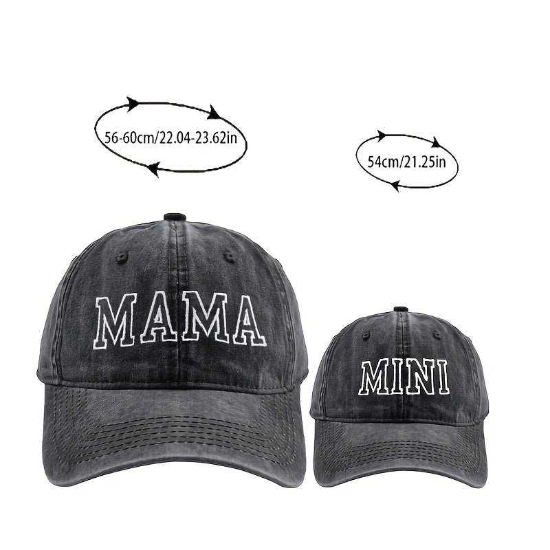 Parent Child Embroidery Sunscreen Baseball Cap