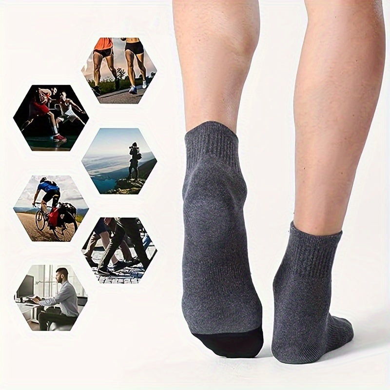 6prs Men's Mesh Breathable Ankle Socks for Sports