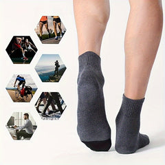 6prs Men's Mesh Breathable Ankle Socks for Sports