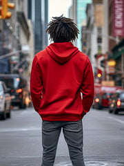 Men's Casual Hoodie Drawstring Pullover Sweatshirt