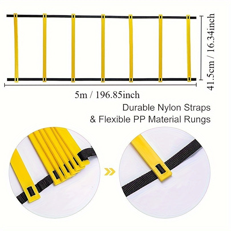 Portable Speed & Agility Training Set for Football, Rugby, Basketball