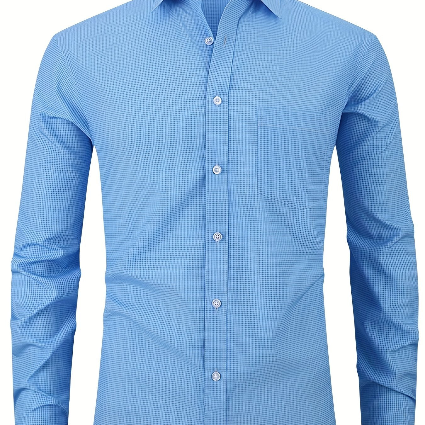 Men's Classic Button Up Shirt With Chest Pocket