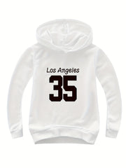 Girls Pullover Hooded Sweatshirt for Autumn Winter