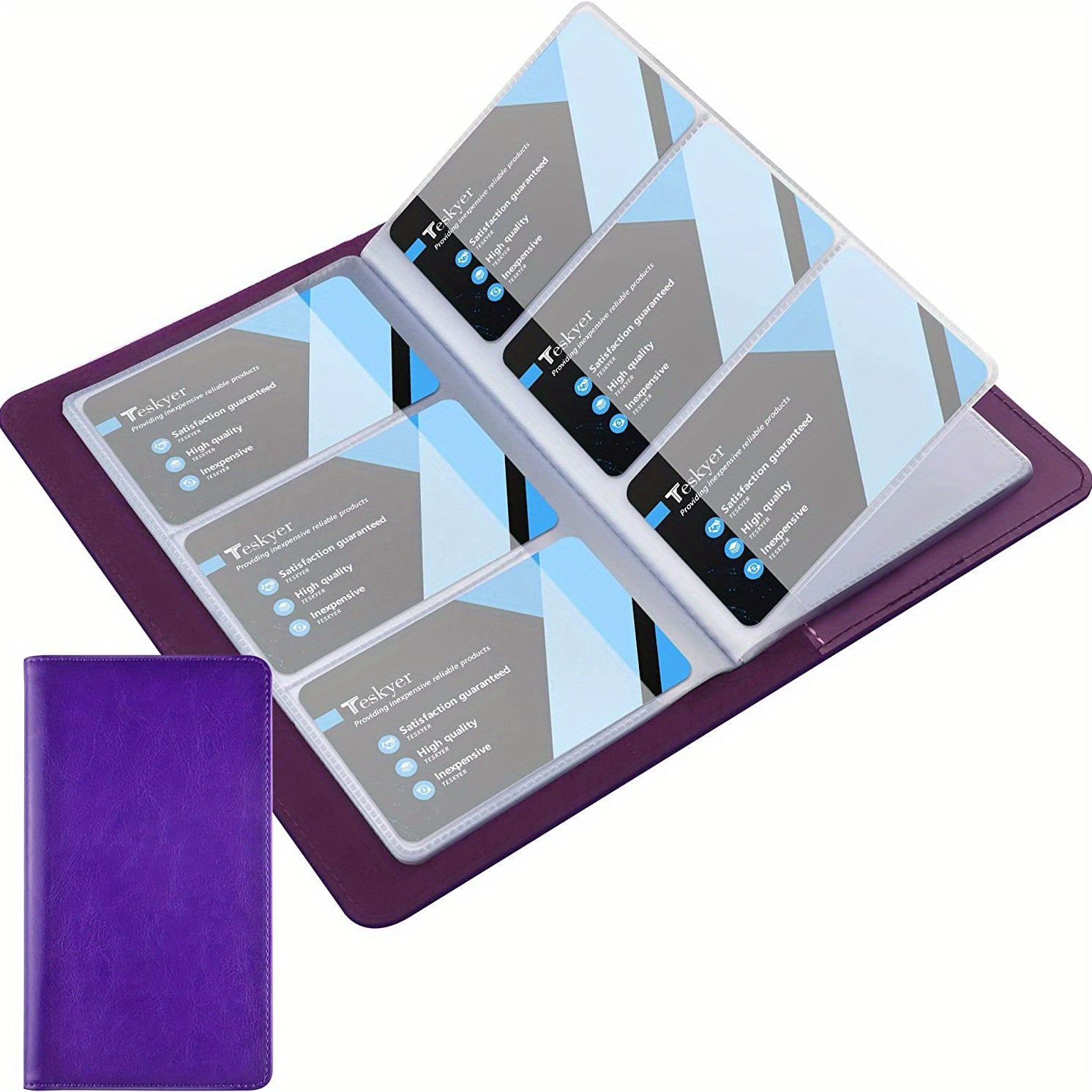 High Capacity Business Card Organizer Book, Credit Card Holder