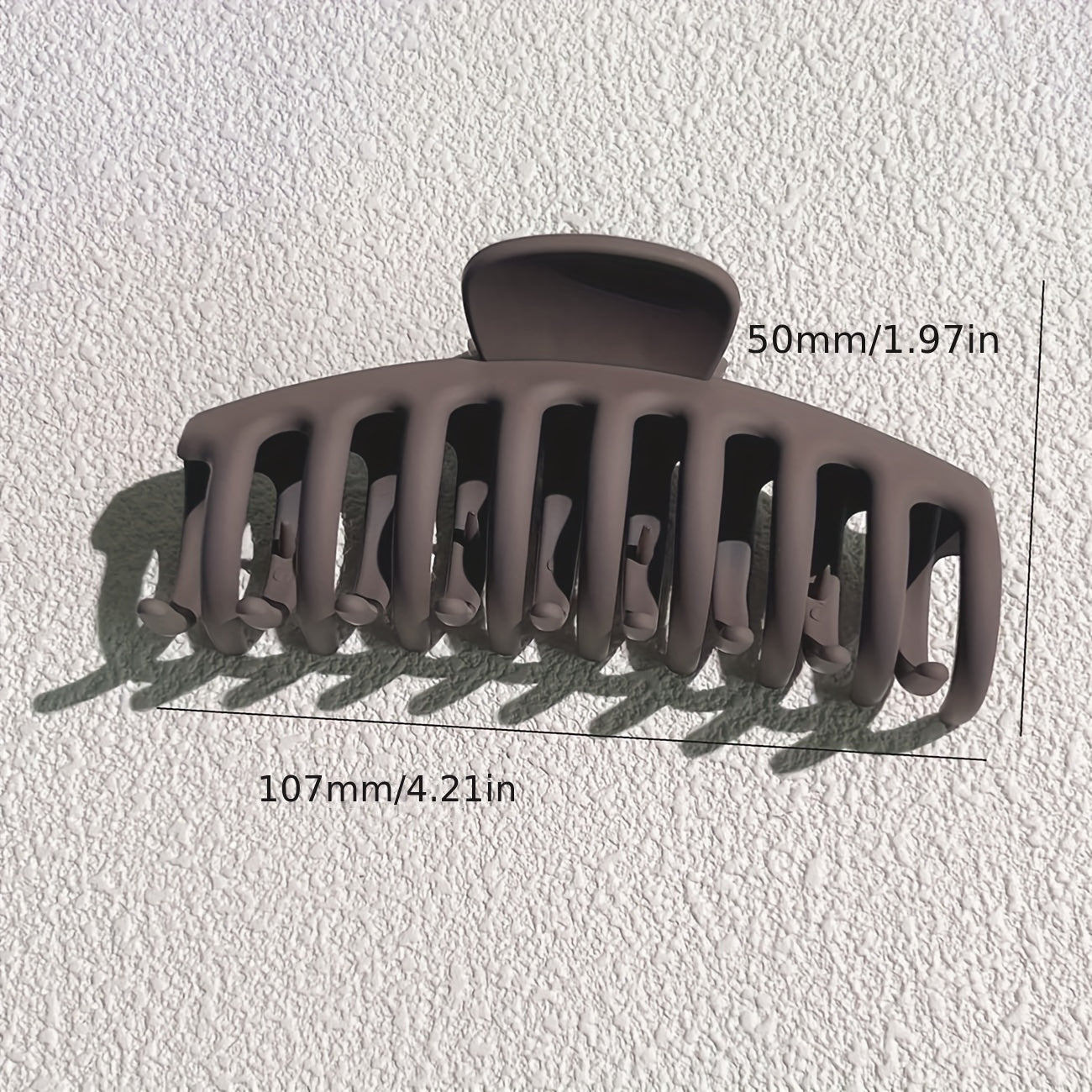 6pcs Large Frosted Hair Claw Non-slip Hair Accessories
