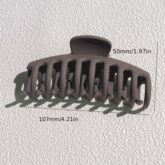 6pcs Large Frosted Hair Claw Non-slip Hair Accessories
