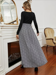 Floral Print Belted Skirt High Waist Boho Style