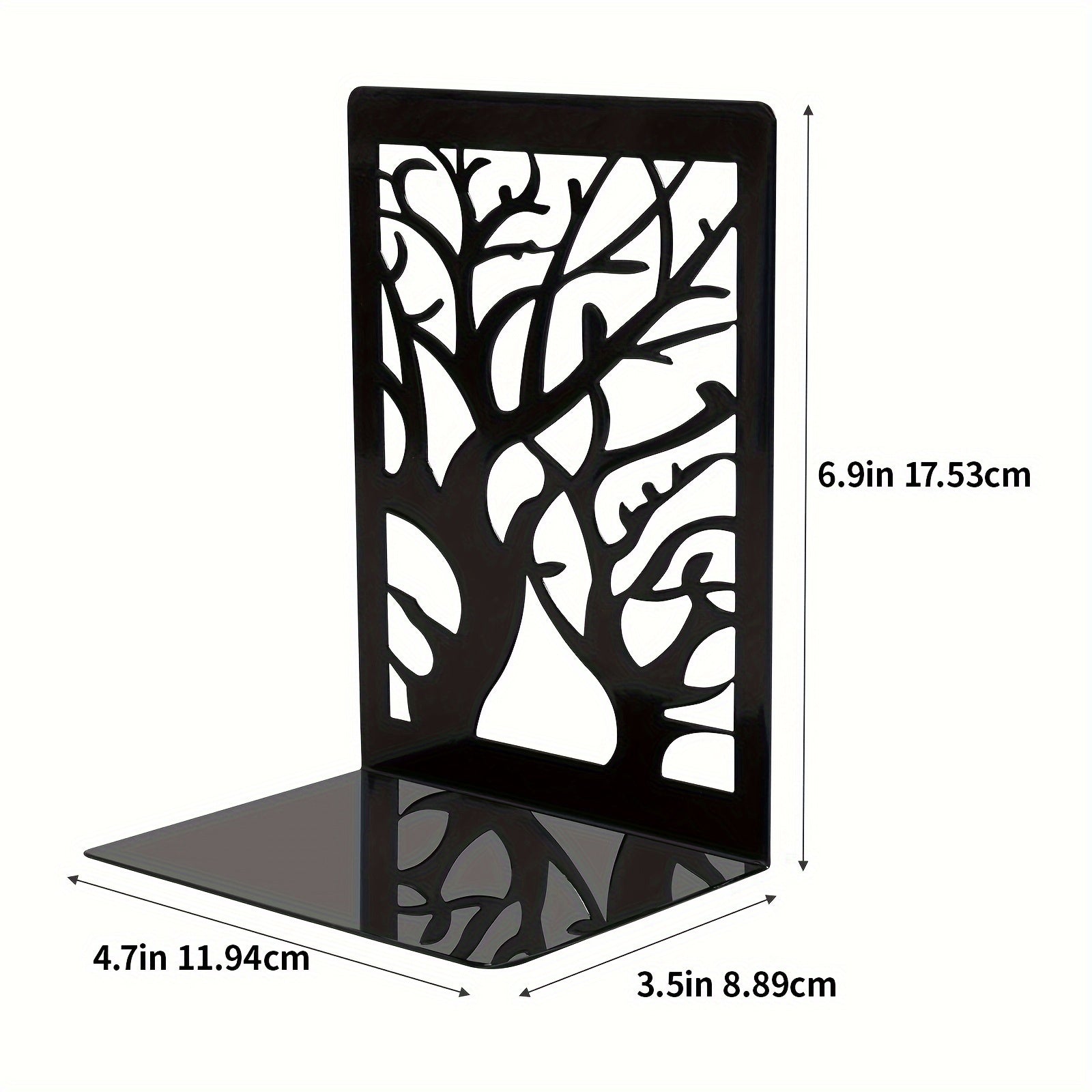 4pcs Book Stands Non Slip Book Stopper for Bookshelf Decor