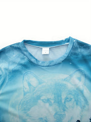 Men's Wolf Graphic Sweatshirt 3D Print Summer Fitness & Workouts