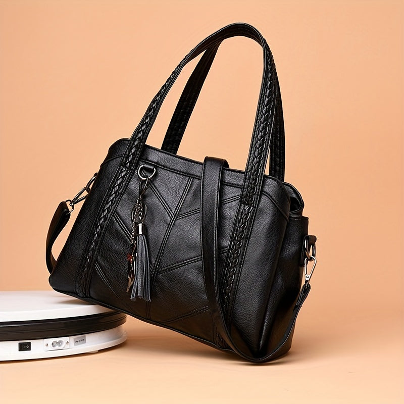 Vintage Crossbody Tote Bag Large Capacity Satchel Women's Handbag
