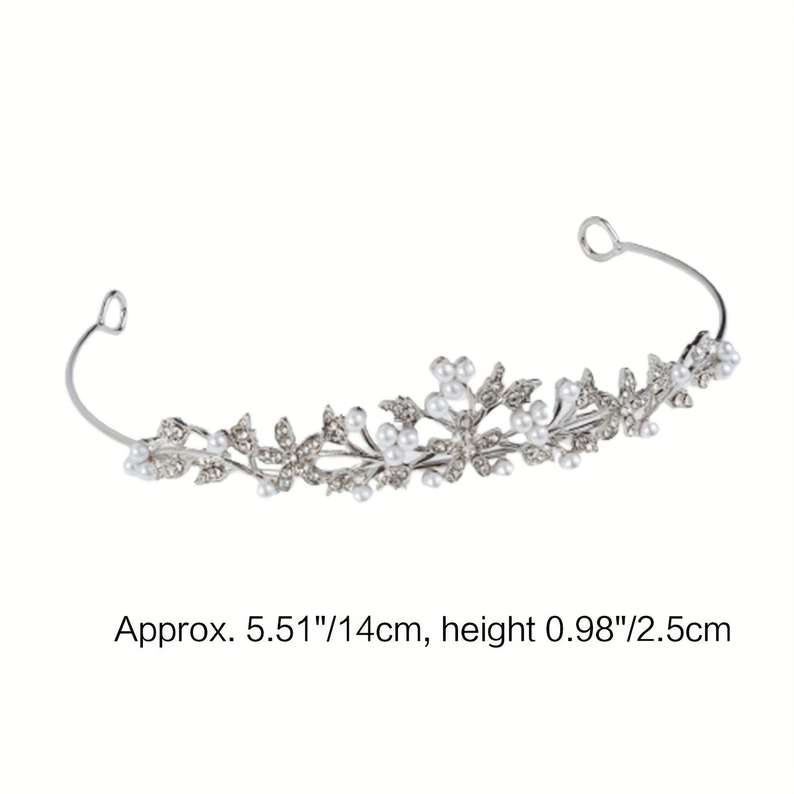 Bridal Rhinestone Pearl Headband Tiara Wedding Accessories