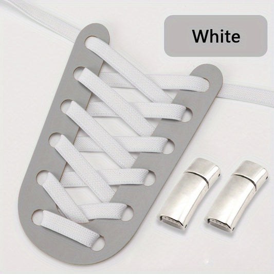 Polyester No Tie Shoelaces with Buckles for Sneakers