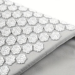 3pcs Massage Yoga Mat Set w/ Pillow & Storage Bag Gym Training Supplies