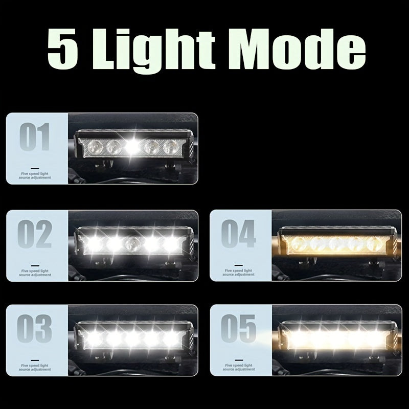 USB Rechargeable Bike Light Set, Front Rear LED Cycling Tail and Headlight