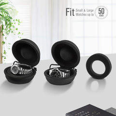 Travel Watch Storage Bag Zipper Round Mini Box Portable Case
