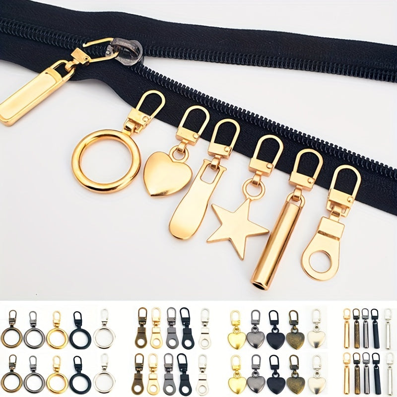 10pcs Zipper Sliders Replacement Kit DIY Clothing Decoration Sewing Tools