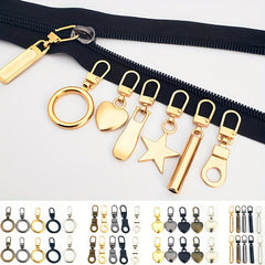 10pcs Zipper Sliders Replacement Kit DIY Clothing Decoration Sewing Tools