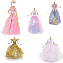 Long Evening Dress Skirt For Barbie&BJD Doll Sexy 29 Doll Accessories