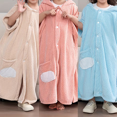 Quick Drying Hooded Bathrobe for Boys and Girls
