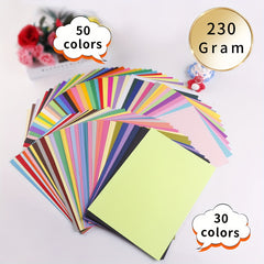 50-60pcs 230gms DIY Model Making Multicolor Paper Card Paper