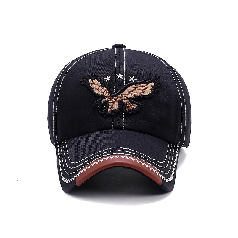 Men's Casual Embroidered Eagle Baseball Cap