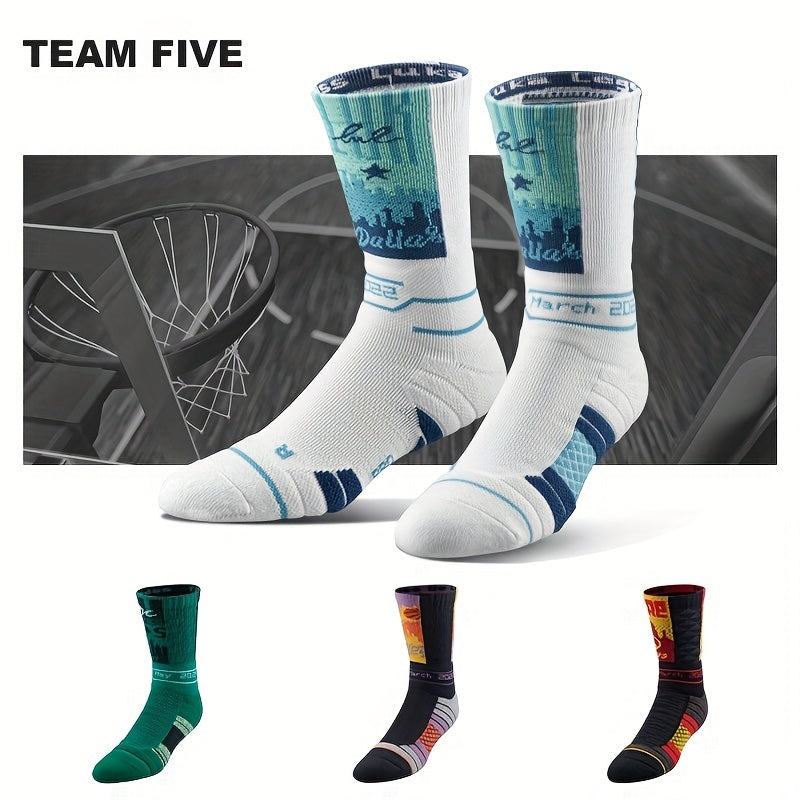 Long Tube Basketball Socks Breathable Thick Anti-shock Towel Bottom Sports Socks