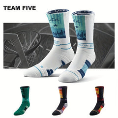 Long Tube Basketball Socks Breathable Thick Anti-shock Towel Bottom Sports Socks