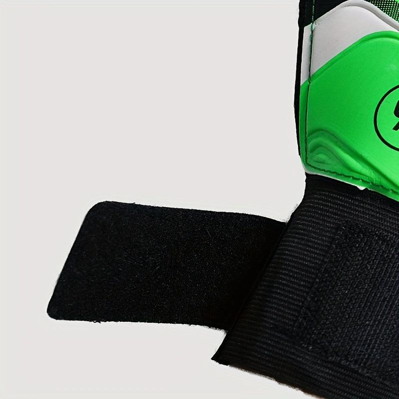 Football Goalkeeper Gloves Latex Anti Slip Finger Guard Adjustable